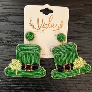 New St. Paddy’s Day seed bead earrings